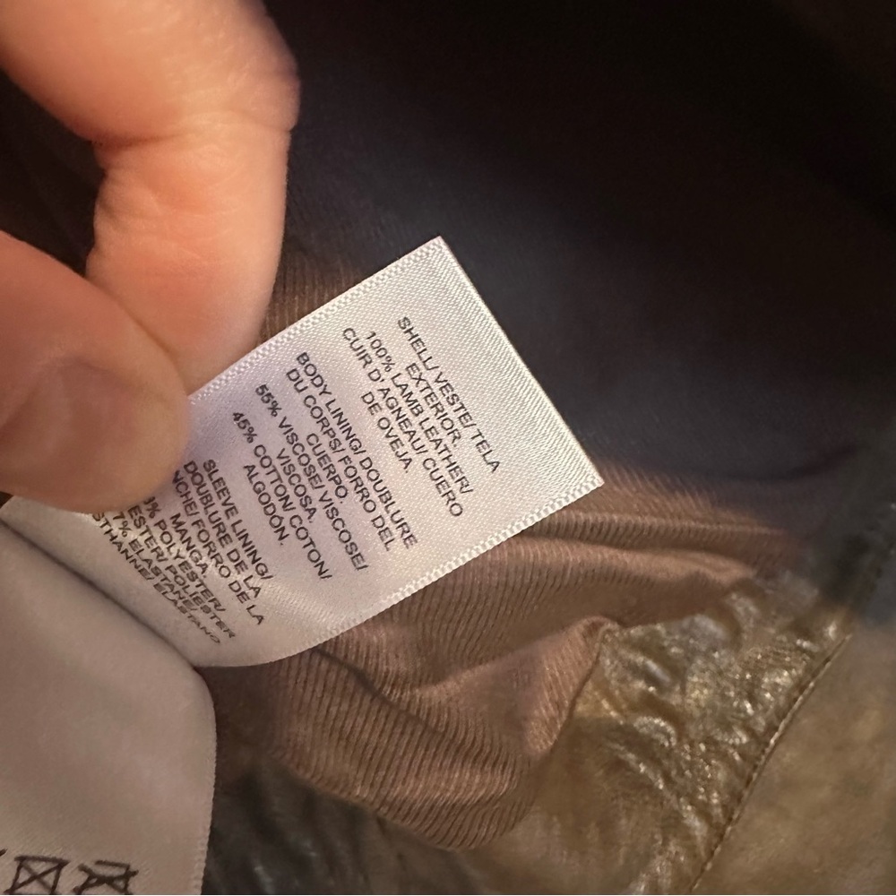 Lucky Brand Brown Leather Jacket - Picture 5 of 5